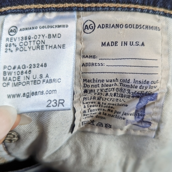 AG Adriano Goldschmied The Legging Ankle Super Skinny Ankle Jeans Size 23R - Picture 6 of 9